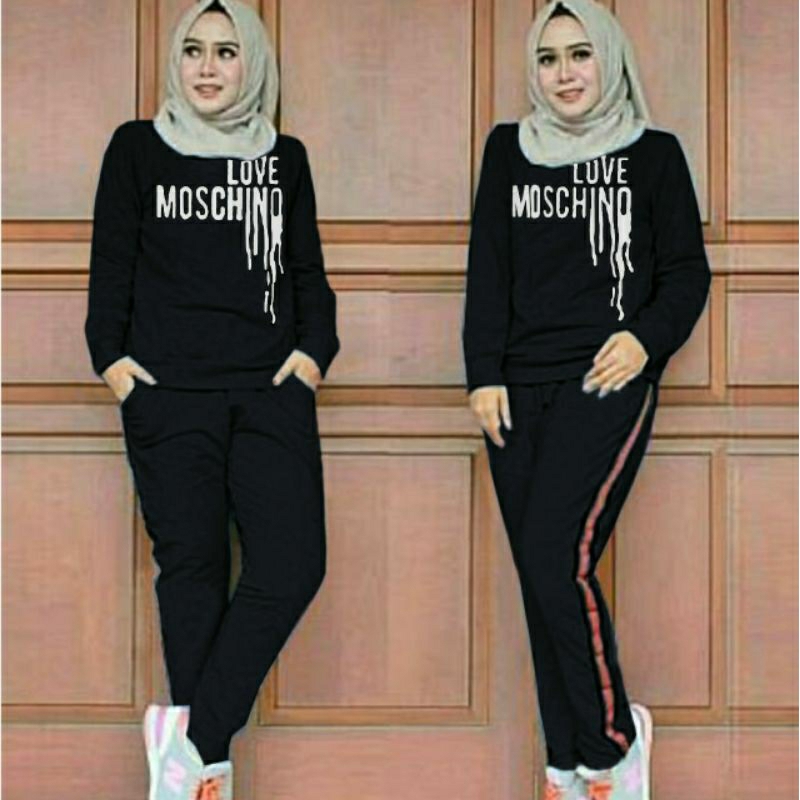 Set Training Mochi, SETELAN TRAINING OLAHRAGA MODIS OOTD FIT L-XL LD 100 BAHAN BABYTERRY TERMURAH OOTD KEKINIAN TERLARIS