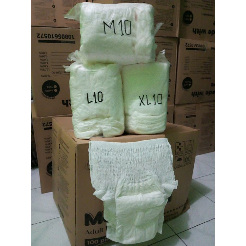 popok dewasa model celana isi 10 pcs