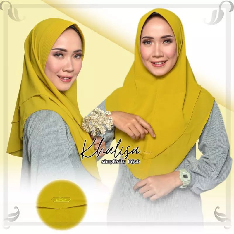 Khimar Hijab Syar'i Mini 2Layer Ceruty BabyDoll Kerudung Khimar Ceruty Dua Layer