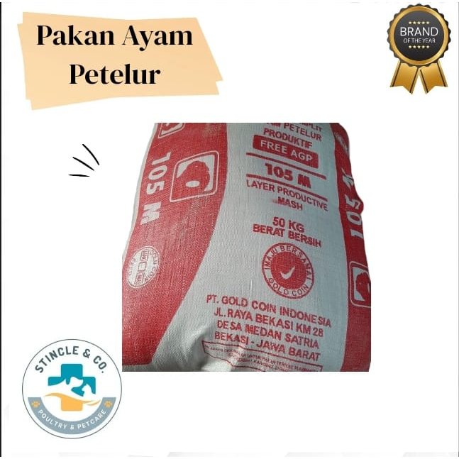 PAKAN AYAM LAYER GOLD COIN - Repack 1 kg