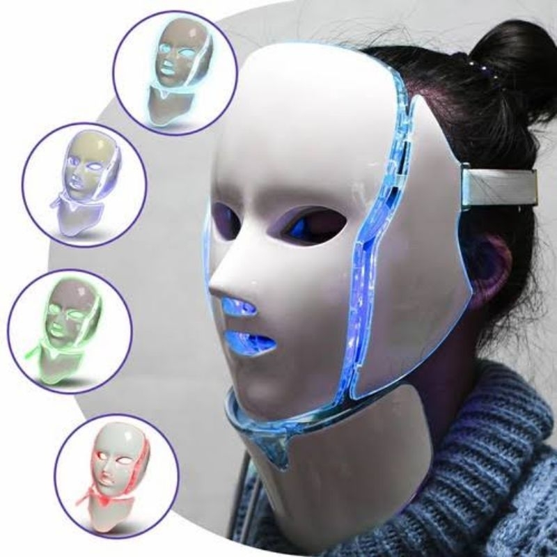 LED Mask therapy 7 warna masker LED