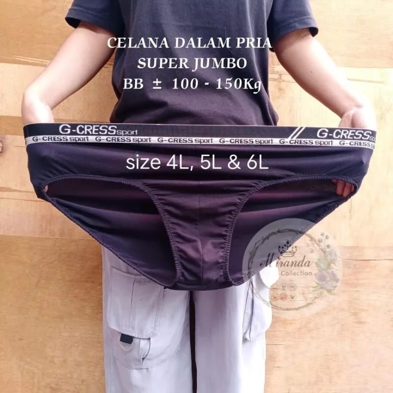 Celana Dalam Pria Super Jumbo bb di atas 100kg