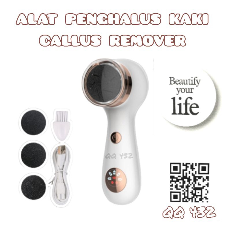 [New Item] Rechargeable Callus remover Alat penghalus tumit kaki pedicure manicure Alat perawatan kaki penghilang kapalan kaki pecah pecah kulit mati ditelapak kaki