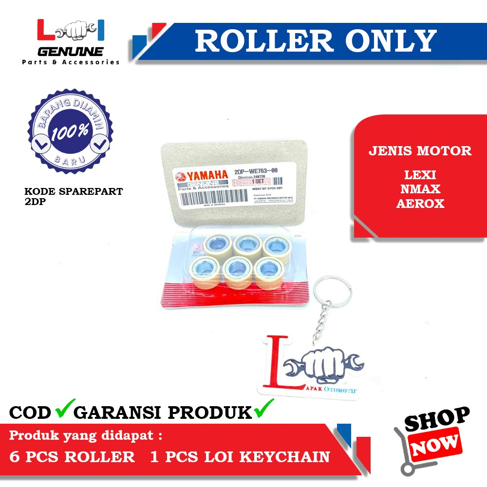 -LOI- ROLLER SET ONLY YAMAHA ORIGINAL NMAX, AEROX, LEXI