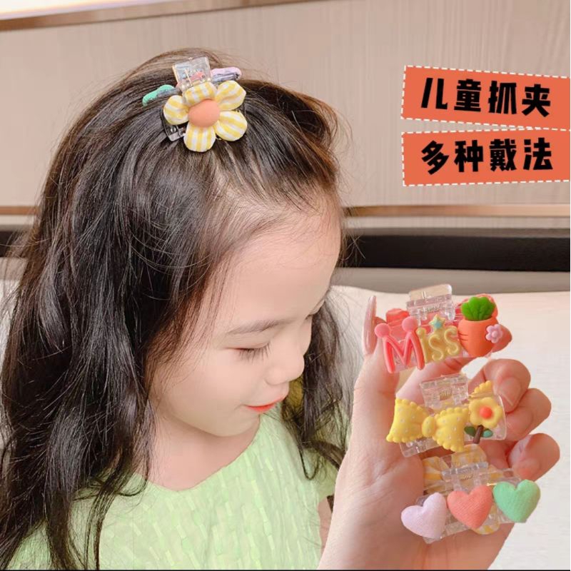 Jepit Rambut Anak Transparan 4cm Jedai Mini Karakter Jepitan Rambut Anak Lucu Ukuran Kecil Baby Mini Hair Claw Clips