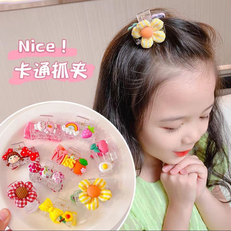 Jepit Rambut Anak Transparan 4cm Jedai Mini Karakter Jepitan Rambut Anak Lucu Ukuran Kecil Baby Mini Hair Claw Clips