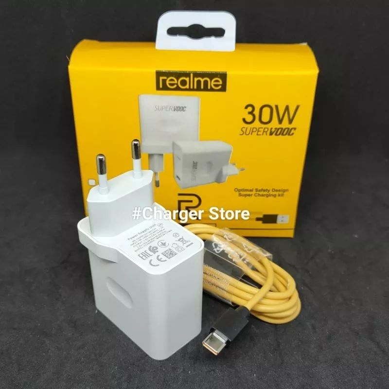 Charger Realme ORIGINAL 30W 6A Type C Fast Charging SUPER VOOC DART CHARGER 30 WAT