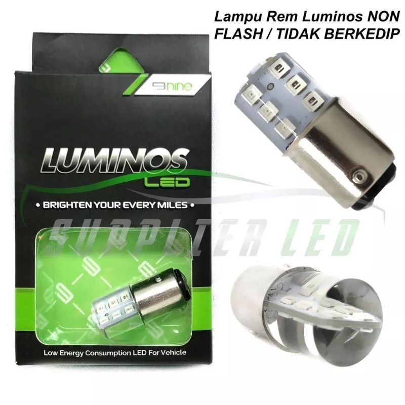 LAMPU LED STOP REM MOTOR MOBIL LUMINOS 12 MATA S25 PUTAR