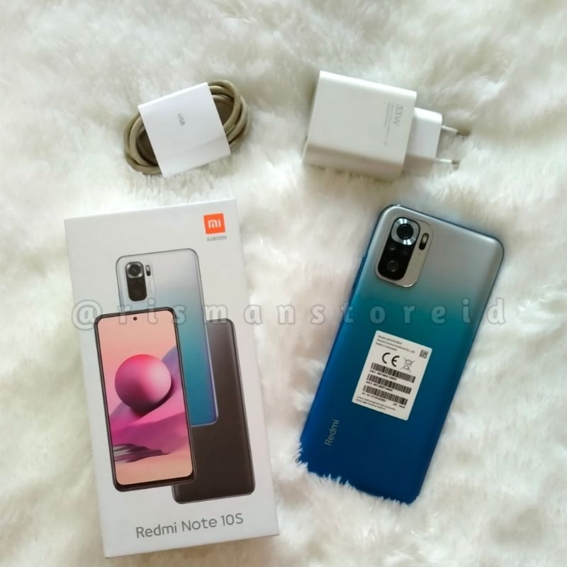 Redmi Note 10s 8/128 Second Bekas Fullori Ex Garansi Resmi