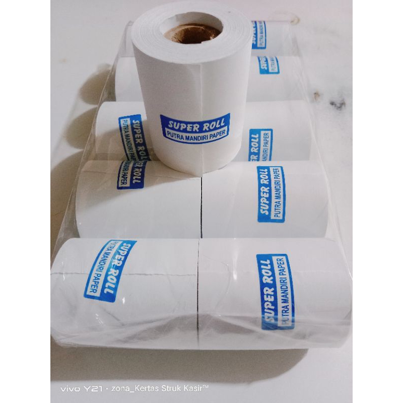 

Kertas Kasir HVS 1Ply 58x48mm Struk Printer Kalkulator 10roll