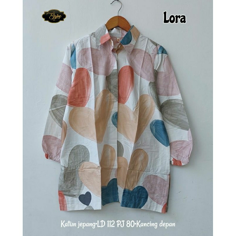 LORA KEMEJA-  BAHAN KATUN JEPANG