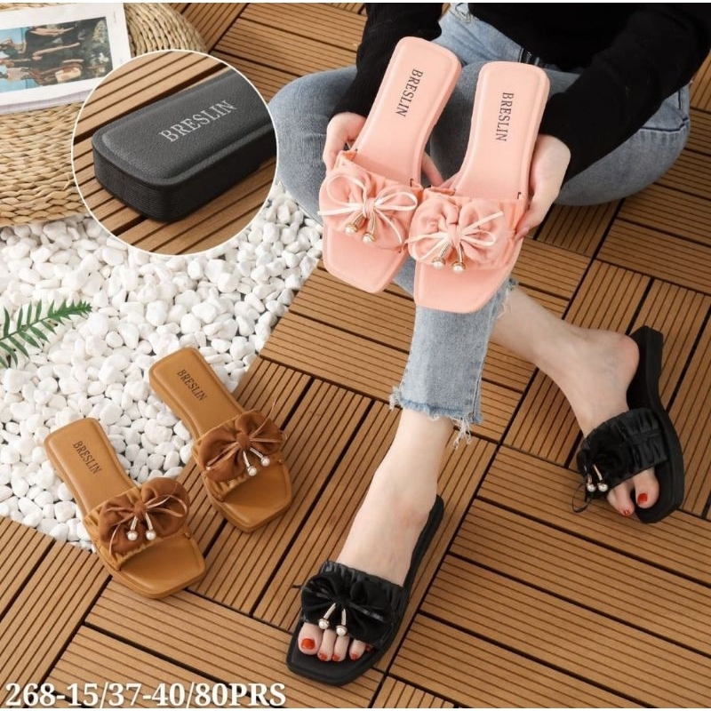 SANDAL JELLY WANITA SELOP PITA TERBARU BRESLIN