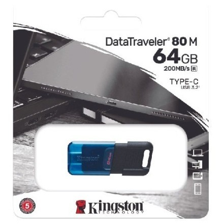 Kingston Flashdik DT80M 64GB USB 3.2 DataTraveler USB-C