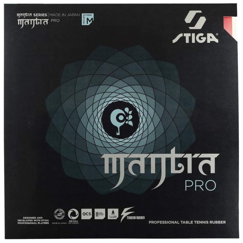 ORIGINAL STIGA MANTRA PRO M Karet Rubber Bat Bet Ping Pong Tenis Meja BARU Dan SEGEL