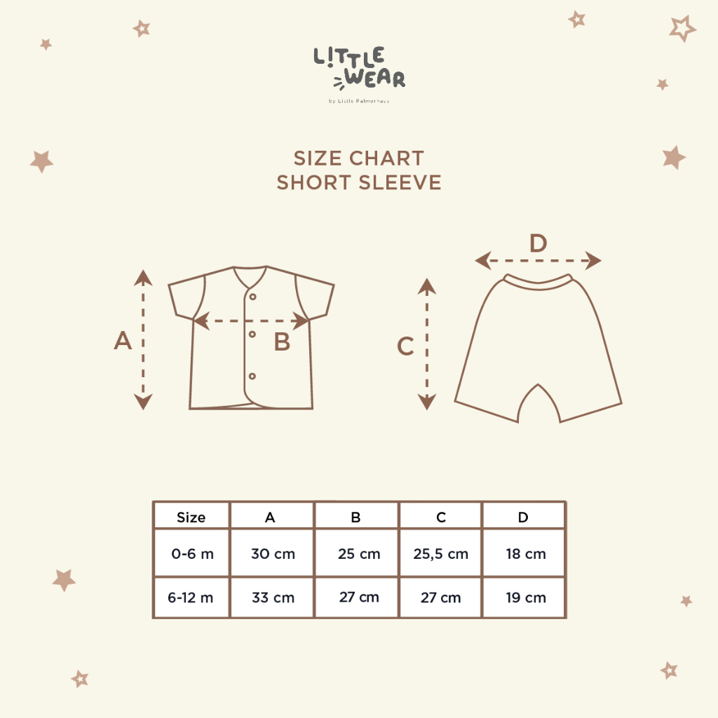 Little Palmerhaus - Little Wear Short Sleeve 14.0 | Setelan Piyama Bayi