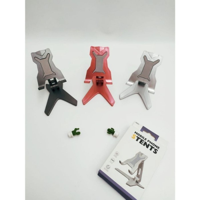 HOLDER HP HD-43 FOLDING DEKSTOP STAND MEJA HANDPHONE HD43 DUDUKAN Grosir