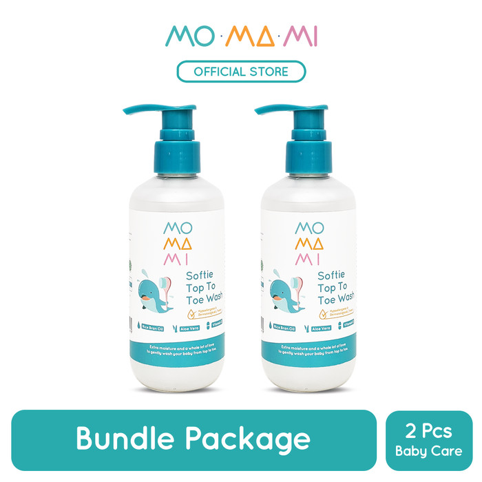MOMAMI SOFTI TOP TO TOE WASH 235ML 2PK