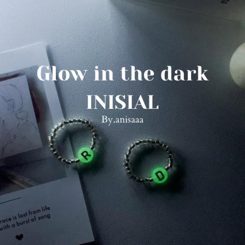 BEADS RING INISIAL | Cincin manik