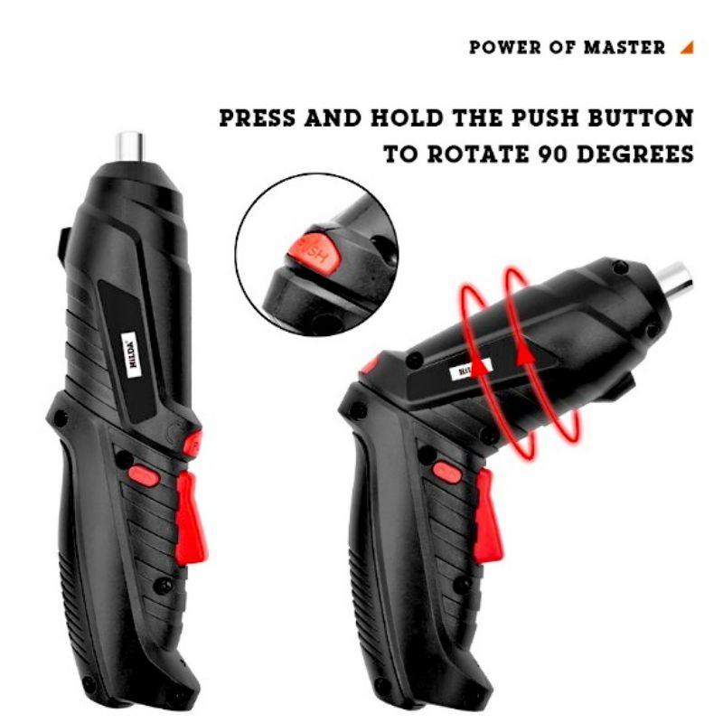 Cordless Screwdriver 4.2 V / Mesin Bor Cordless Mini 48pcs Set / Bor mini / Screwdriver Baterai