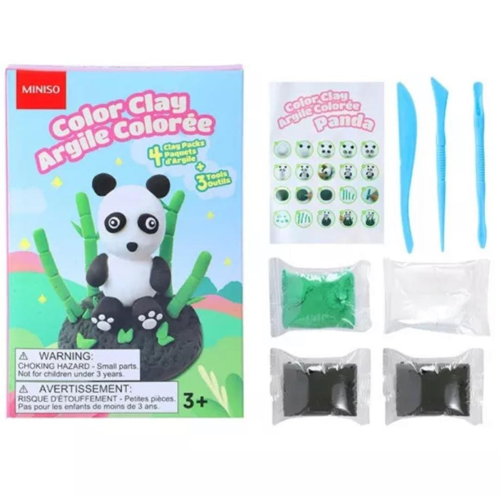 Miniso Mainan Warna Anak DIY Color Mud 3D Bintang