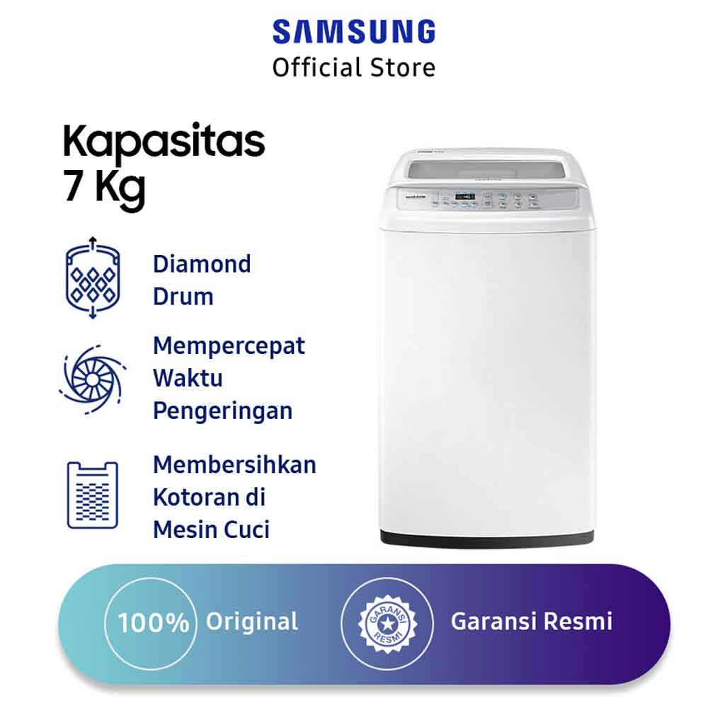 MESIN CUCI SAMSUNG TOP LOADING 7KG WA 70H4000SG