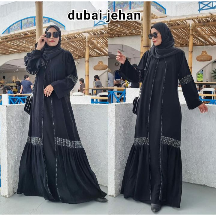 Abaya dubai jehan anak dan dewasa terbaru