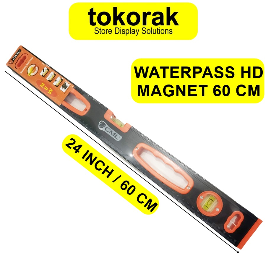 WATERPAS MAGNET HEAVY DUTY 24 INCH CAMEL WATER PASS PAS WATERPASS 60CM