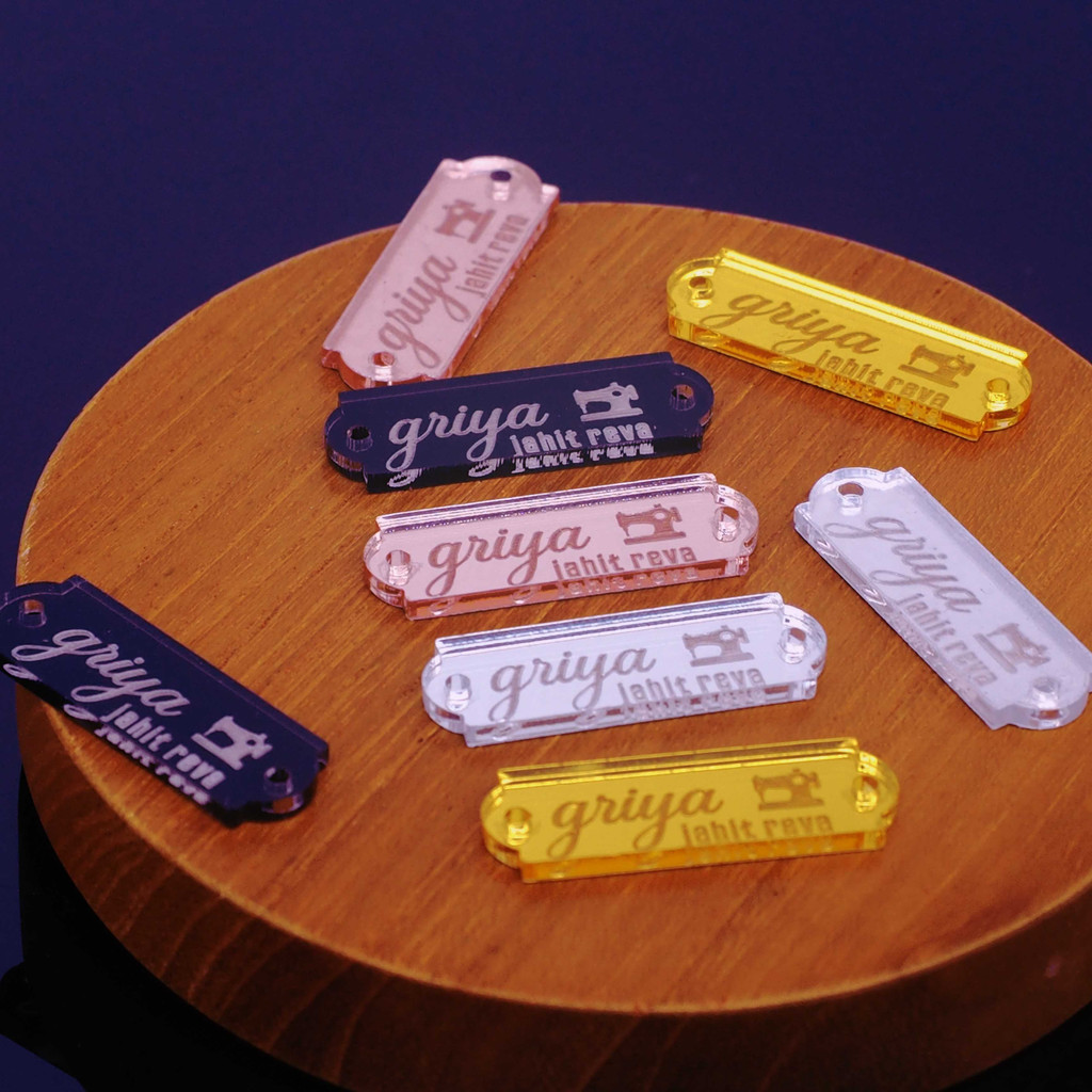 LABEL BAJU / HIJAB AKRILIK/Label Nama