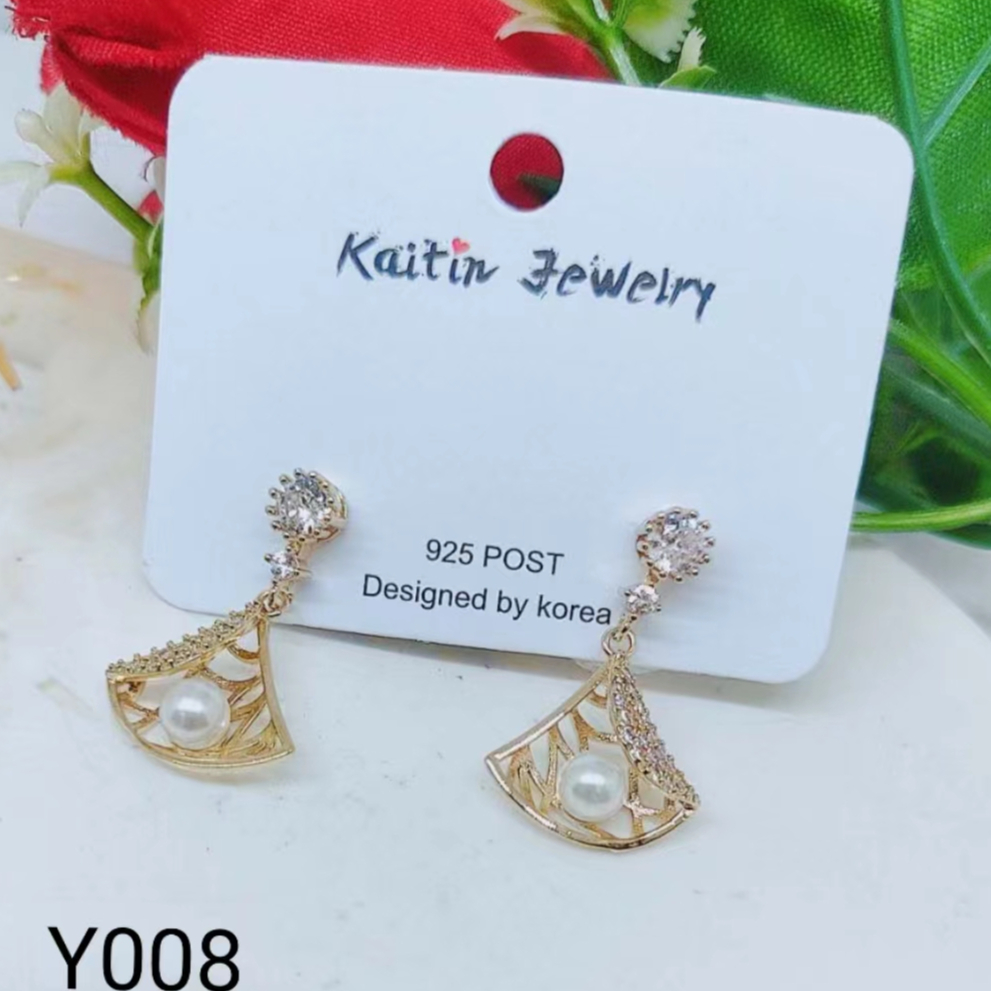 Anting Permata Cantik Perhiasan Fashion Y008 Y009