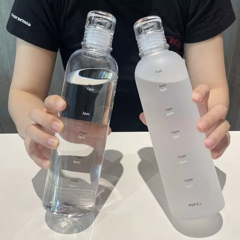 MIKADO - KP121 BOTOL MINUM AESTHETIC WATER BOTTLE TERMOS BOTOL BENING ESTETIK BOTOL MINUMAN PLASTIK BERKUALITAS PREMIUM