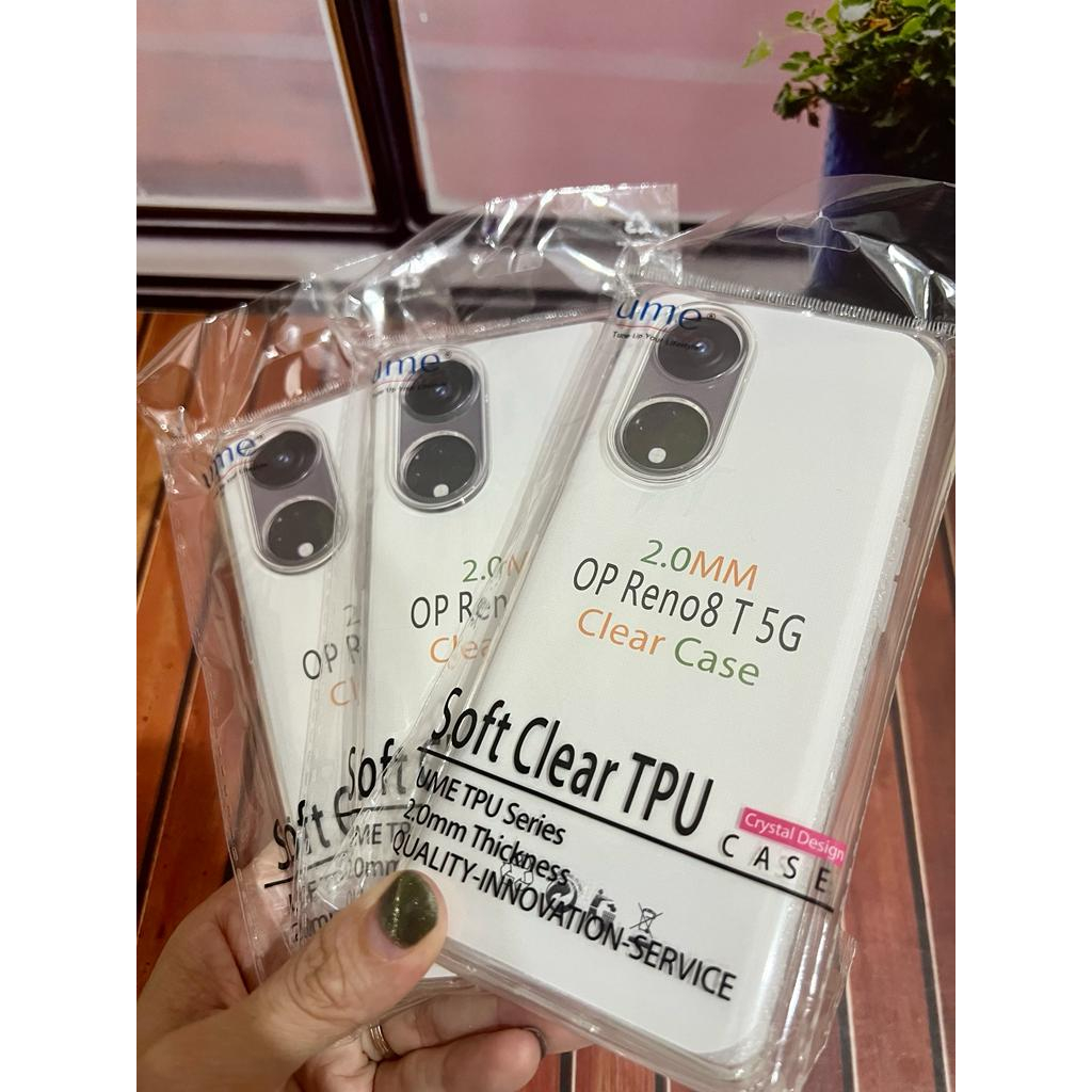 CASE CLEAR OPPO RENO 8T 5G SOFTCASE TRANSPARAN PELINDUNG CAMERA BENING