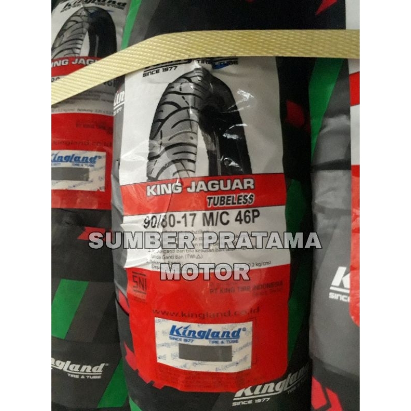 Ban tubeless kingland king jaguar 90/80-17