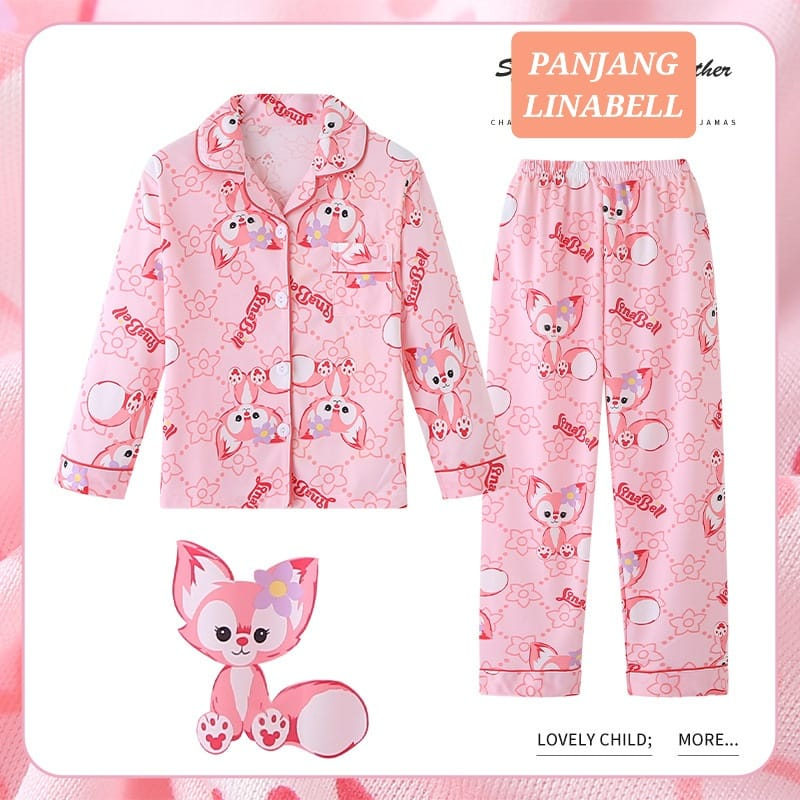 BAJUKIDDIE PIYAMA ANAK LENGAN PANJANG PENDEK BAJU TIDUR IMPORT LUCU ADEM NYAMAN FASHION