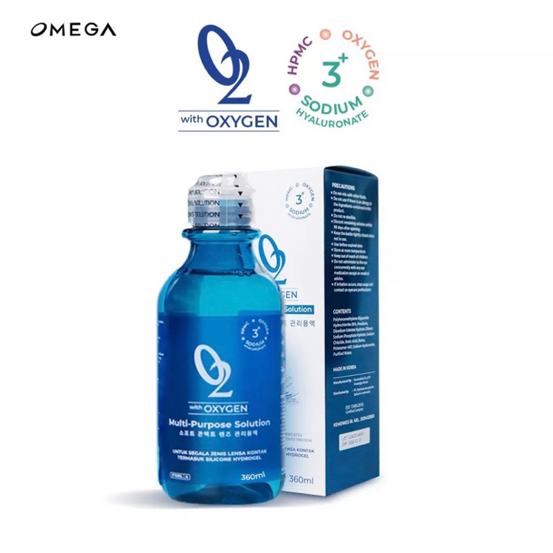 Cairan Softlens / Solution O2 3+ by OMEGA 360ml