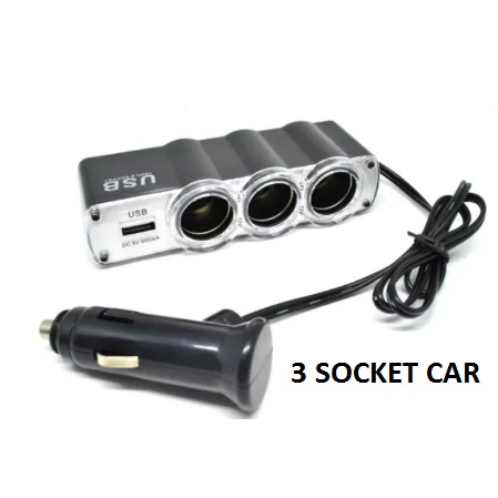 Socket Car Charger 3 lighter