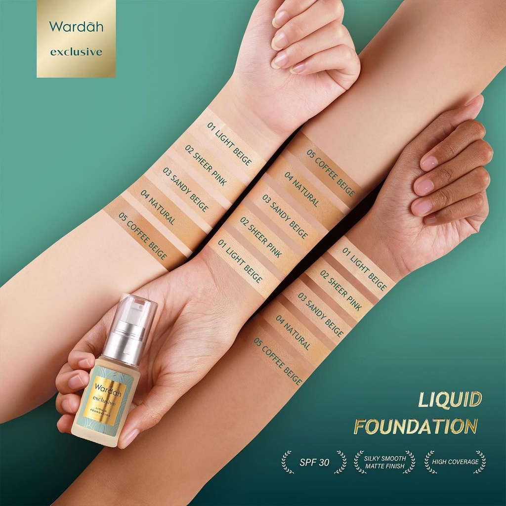 Wardah Exclusive Liquid Foundation - 20ml