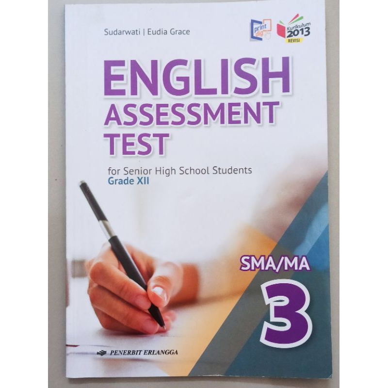 

English Assessment Test XII K-2013REV