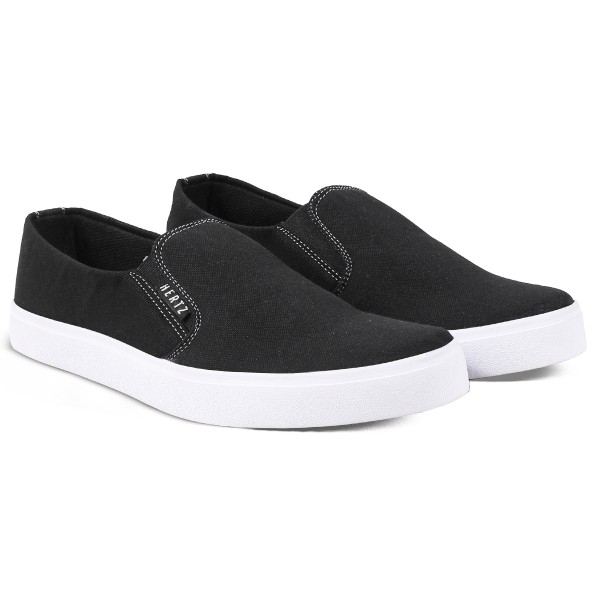 Sepatu Slip On Wanita H 3756 Brand Hertz Sepatu Casual Kerja Kuliah Hangout Harga Murah Berkualitas Warna Hitam