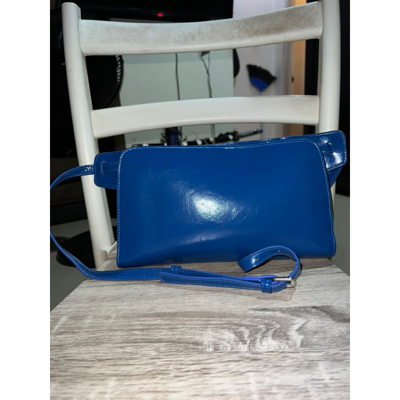 tas preloved, kulit, bisa sling bisa wb likenew