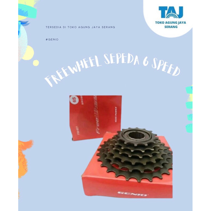 FREEWHEEL GENIO Freewheel Sepeda 6 Speed