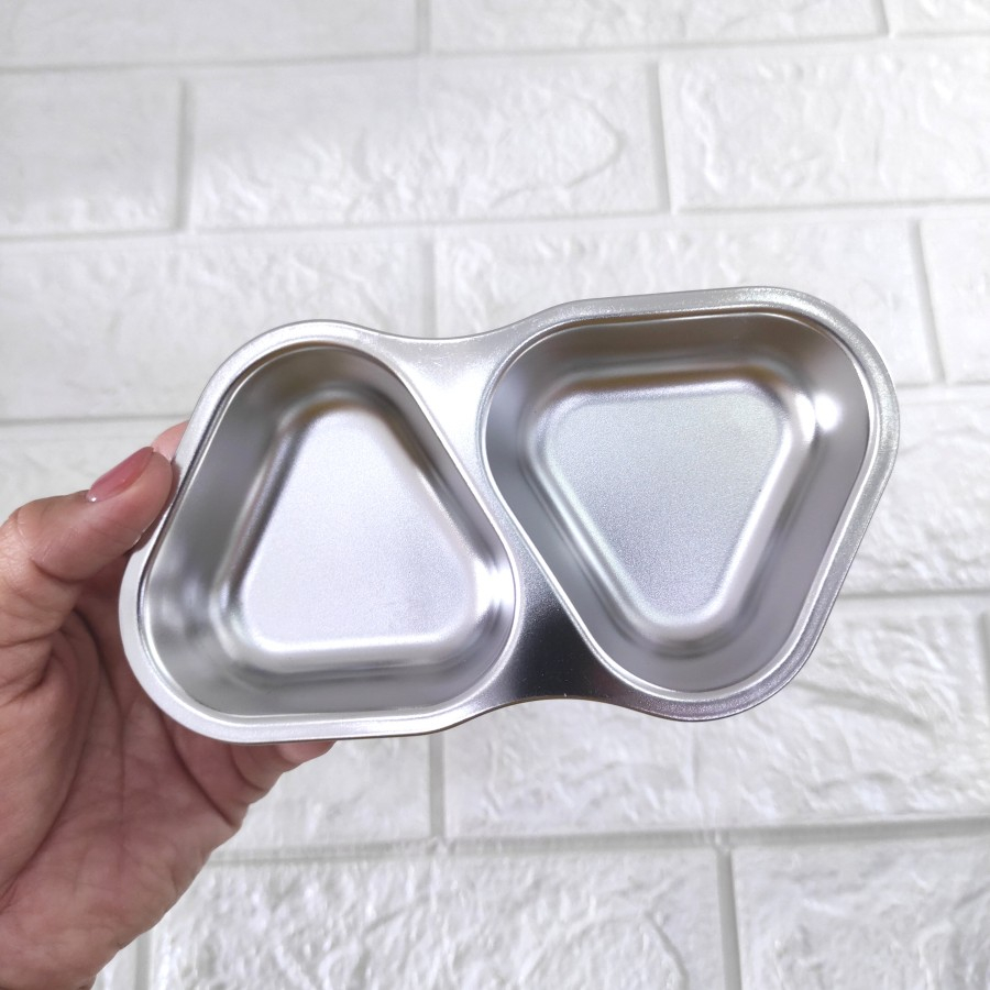 Piring Sambal Kecap Asin Manis Saos Kacang Minyak Cabe Bawang Snack Stainless Mayonnaise