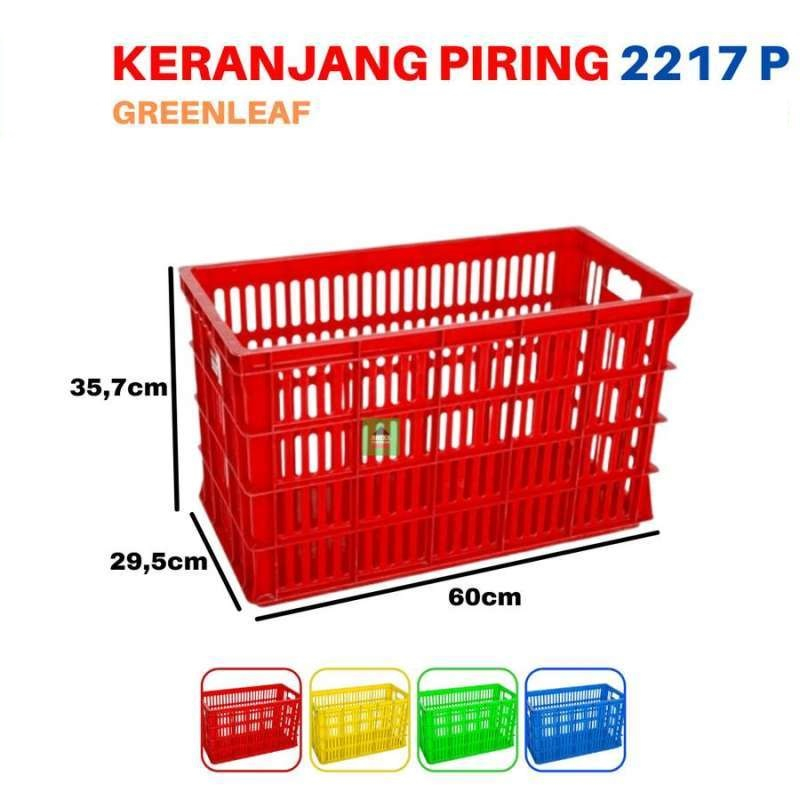 GREEN LEAF GREENLEAF 2217 L KERANJANG PIRING INDUSTRI CONTAINER LOBANG