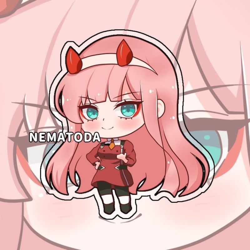 Gantungan Kunci Anime Zero Two - Keychain Anime Zero Two
