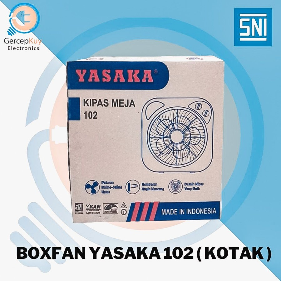 Kipas Angin Meja / Box Fan YASAKA 102 KOTAK