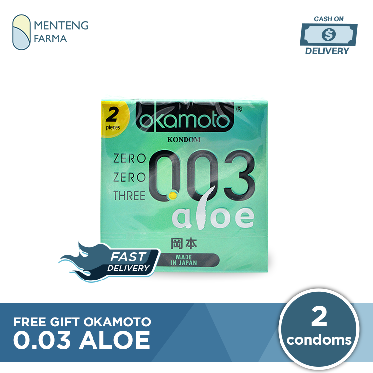 Free Gift Kondom Okamoto 003 Aloe isi 2