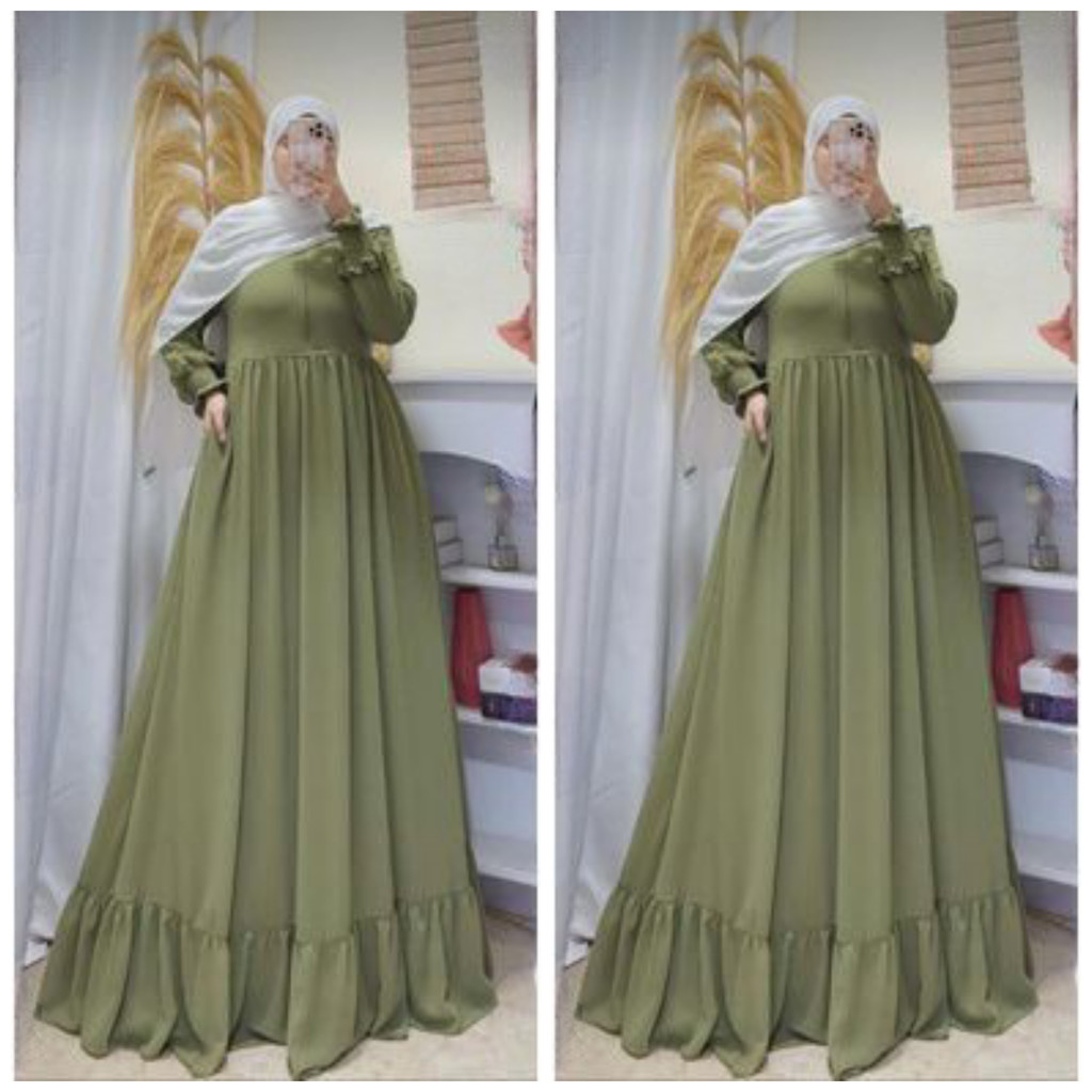 layla gamis ceruty bebydoll rempel