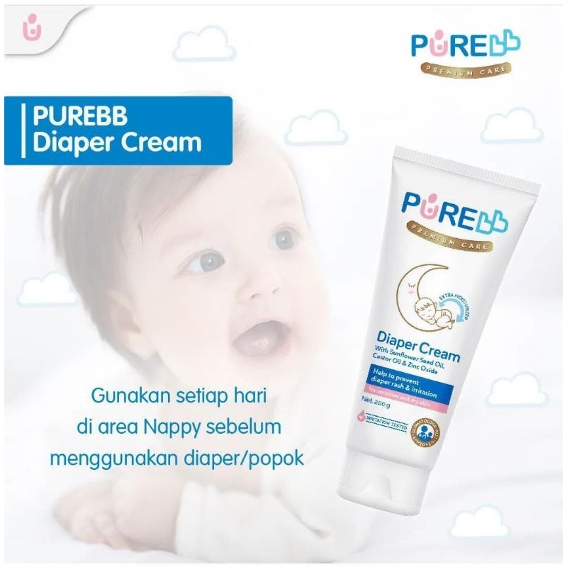 PureBb Diaper Rash Cream efektif Cegah Ruam Popok