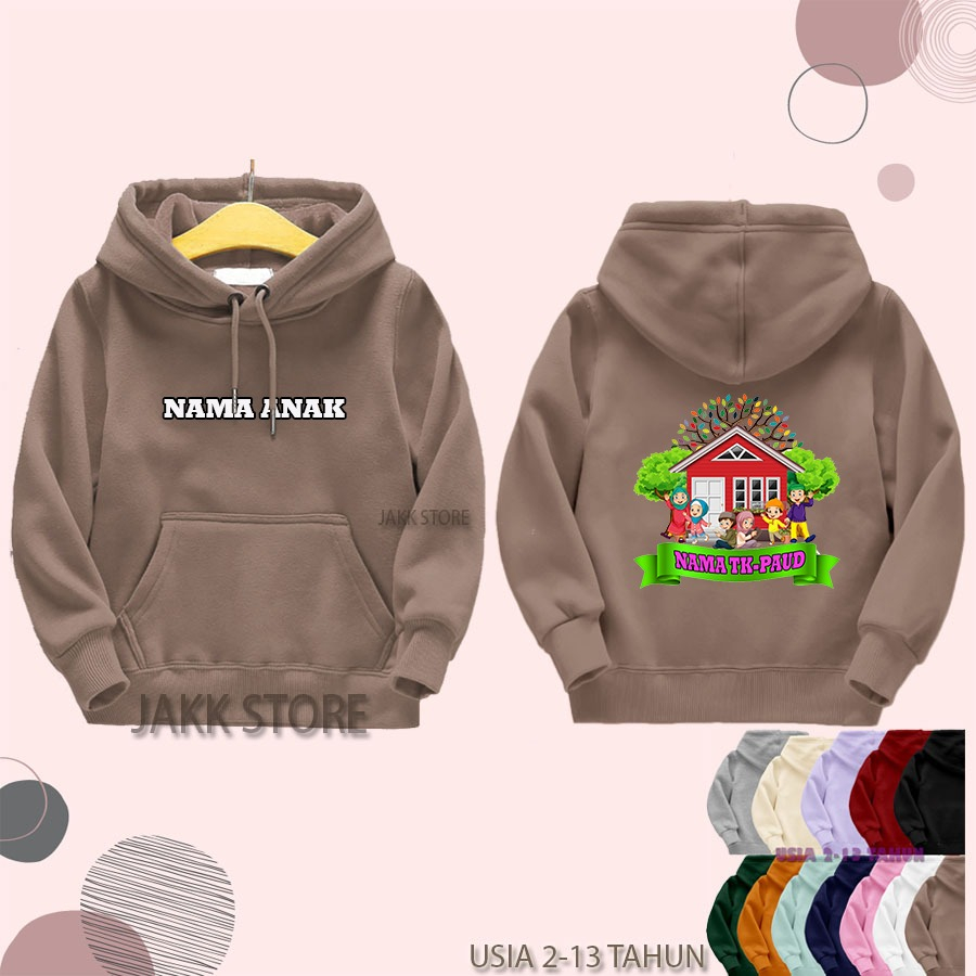 Sweater Hoodie Anak CUSTOM NAMA+GAMBAR Usia 2 3 4 5 6 7 8 9 10 11 12 13 Tahun / Hodie anak Distro Unisex Perempuan Laki Laki