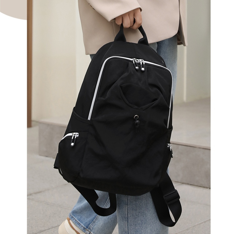 TAS RANSEL WANITA BACKPACK KOREA IMPORT KERJA GENDONG PUNGGUNG MUAT LAPTOP BESAR ANTI AIR KEKINIAN MURAH CEWEK BRANDED BATAM HITAM BACCA TA792B5 SEKOLAH KULIAH PREMIUM REMAJA