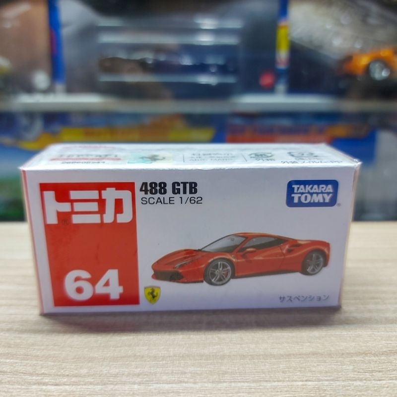 TOMICA 64 FERRARI 488 GTB